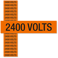 2400 Volts Marker Labels, Small (1/2in. x 2-1/4in.)
