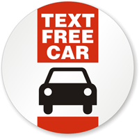 Text Free Car (Graphic) - No Texting Label