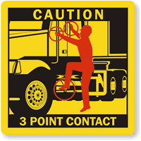 3 Point Contact Labels - Tractor