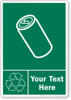 Custom Recycling Aluminum Cans Label