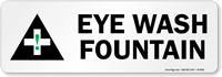 Eye Wash Fountain (With Graphic) Label