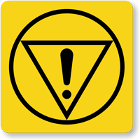 Emergency Stop Symbol Label