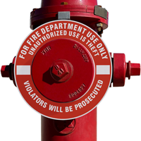 Unauthorized Use Is Theft Fire Hydrant Marker 