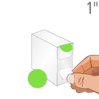 Fluorescent Green Color Coded Label