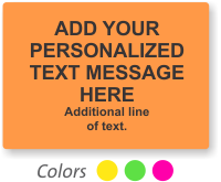 Custom Rectangular Fluorescent Label Template