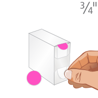 Fluorescent Pink Color Coded Labels