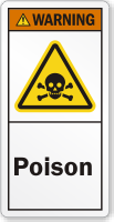 Poison ANSI Warning Label