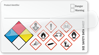 Self Laminating GHS Hazard and NFPA Combo Label