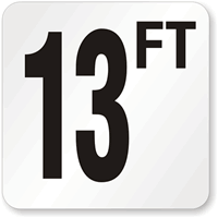 13 Feet Pool Depth Marker