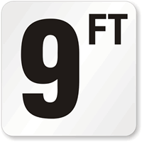9 Feet Pool Depth Marker