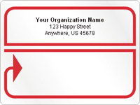 Jumbo Roll Mailing Label, 4" x 3", ML 3