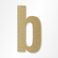 Die-Cut 12 Inch Tall Letter Lower Case B Radiant Gold