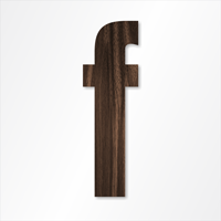 Die-Cut 12 Inch Tall Letter Lower Case F Dark Walnut