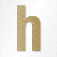 Die-Cut 12 Inch Tall Letter Lower Case H Radiant Gold