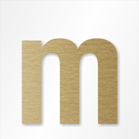 Die-Cut 12 Inch Tall Letter Lower Case M Radiant Gold