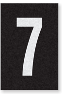 Engineer Grade Vinyl Numbers Letters White on black 7