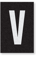 Engineer Grade Vinyl Numbers Letters White on black V