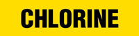 Chlorine (Yellow) Adhesive Pipe Marker
