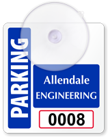 Design Own Mini Parking Permit with Suction Cup