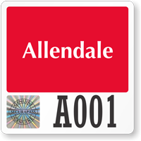 Custom Tamper Evident Hologram Parking Permit Mirror Decals