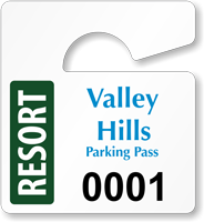 Plastic ToughTags™ Parking Permits, Mini