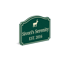 PermaCarve Custom Deer Symbol Sign