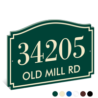 Heritage Series Address Plaque With Words