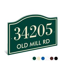 Signature Series Address Plaque With Words