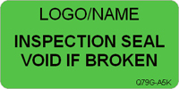Inspection Seal  Void if Broken Label