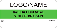 Validation Seal  Void if Broken Label