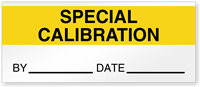 Special Calibration By Date Write On Quality Control Label