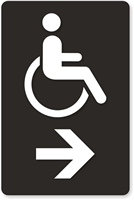 Accessible Pictogram Right Arrow Sign
