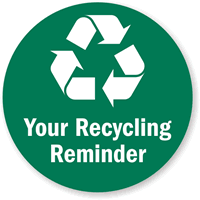Write own Recycling Reminder Sign
