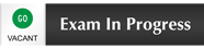 Exam In Progress - Vacant/Occupied Slider Sign