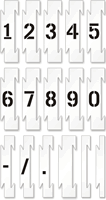 Interlocking Number Floor Stencil Set, 0 9
