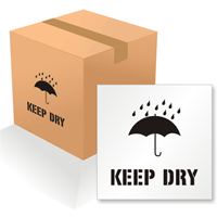 Keep Dry Floor Stencil