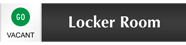 Locker Room - Vacant/Occupied Slider Sign