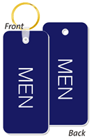 MEN Bathroom Keychain Double Sided
