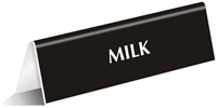 Milk Office Tabletop Tent Sign