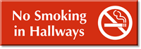 No Smoking In Hallways Sign