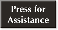 Press For Assistance Select a Color Engraved Sign