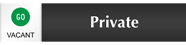 Private - Vacant/Occupied Slider Sign