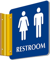Restroom Men Women Pictograms Sign