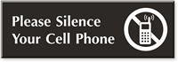 Silence Your Cell Phone Engraved Sign