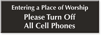 Please Turn Off All Cell Phones Engraved Sign