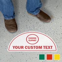 Add Clipart and Text Custom SlipSafe Floor Sign