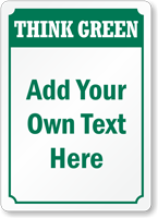 Custom Recycling Sign   Add Own Text