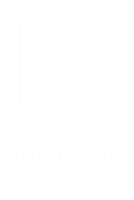 Anesthesia Engraved Sign with Patient Wearing Mask Symbol