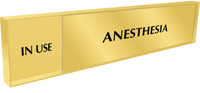 Anesthesia   In Use/Vacant Slider Sign