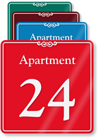 Apartment Number 24 Wall Sign